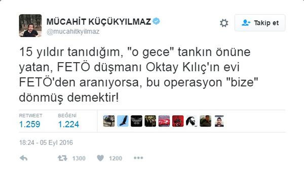 Mücahit Küçükyılmaz: 'FETÖ operasyonu bize döndü' - Resim : 1