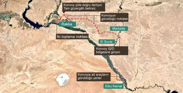 PKK ve IŞİD anlaştı, teröristler Rakka'dan böyle çıkarıldı - Resim : 1
