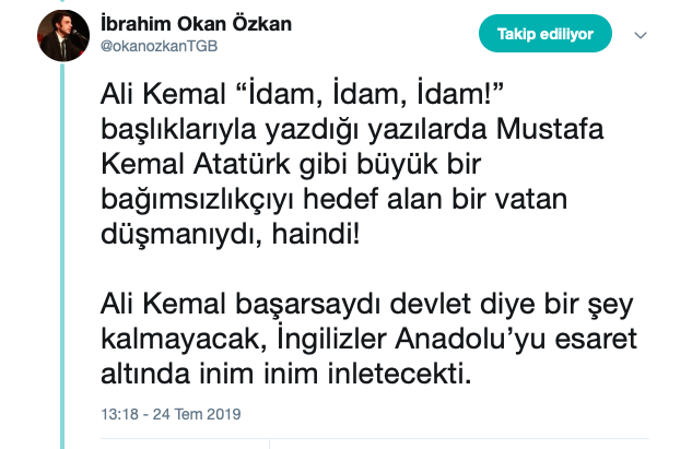 TGB’den HDP’li Garo Paylan'a yanıt: Ali Kemal haindi! - Resim : 3