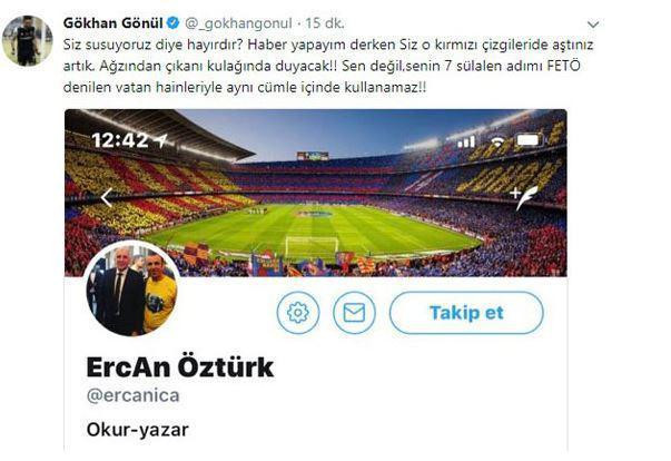 Gökhan Gönül'den 'FETÖ kazığı' haberine sert tepki - Resim : 1