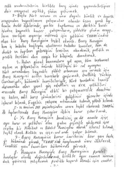 CHP’nin seçim bildirgesi Öcalan’ın el yazılarında - Resim : 2
