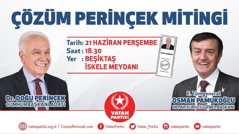 Vatan Partisi 3 ilde miting yapacak - Resim : 1