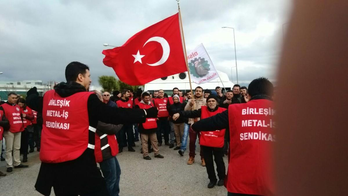 Metal işçileri greve başladı - Resim : 1