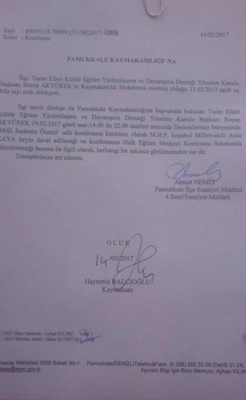 Denizli'de MHP'li muhaliflere verilen salon iptal edildi - Resim : 1