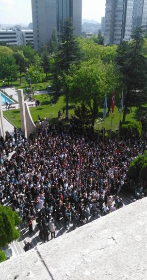 Gazi Üniversitesi öğrencileri bölünmeye karşı eylemde - Resim : 3