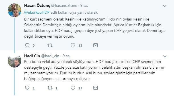 Kürkçü'nün tweeti HDP'ye oy veren CHP'lileri kızdırdı! - Resim : 4