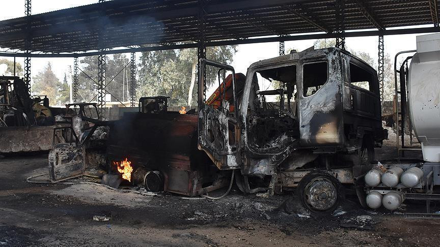 Afrin'i yakıp yıkarak kaçtılar - Resim : 1