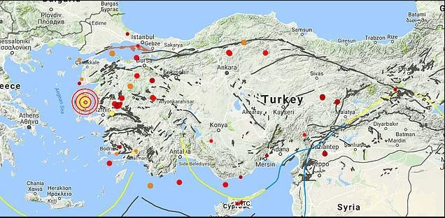 Ege'deki en şiddetli depremler... - Resim : 1