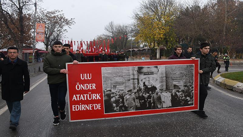 Atatürk'ün Edirne'ye gelişinin 89'uncu yılı, törenlerle kutlandı - Resim : 2