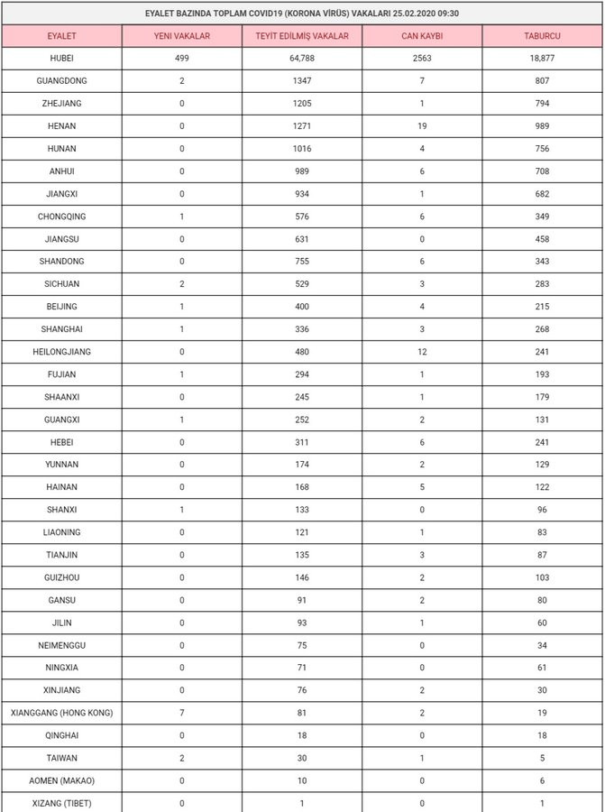 Çin Büyükelçiliği: 23 eyaletten hiç bir yeni vaka bildirilmedi - Resim: 1