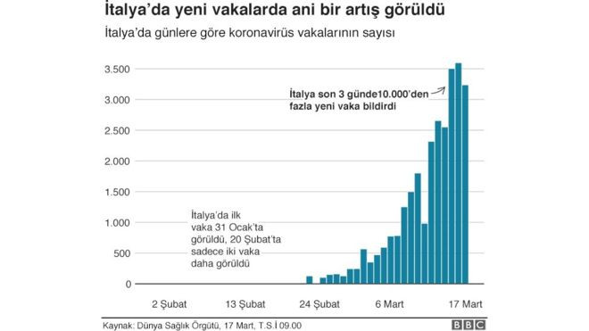 Grafiklerle koronavirüs salgını: Çin'de, İtalya'da durum ne? - Resim: 2