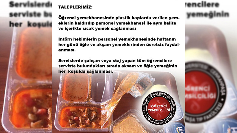 Cerrahpaşa Tıp Fakültesi öğrencilerinden yemekhane boykotu! - Resim: 3