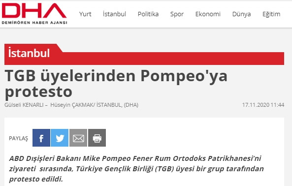 TGB’nin Pompeo protestosuna yerli ve yabancı basından büyük ilgi - Resim: 8