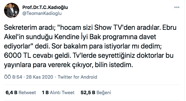 'Sabah programlarına çağrılan doktorlardan para isteniyor' iddiası - Resim: 1