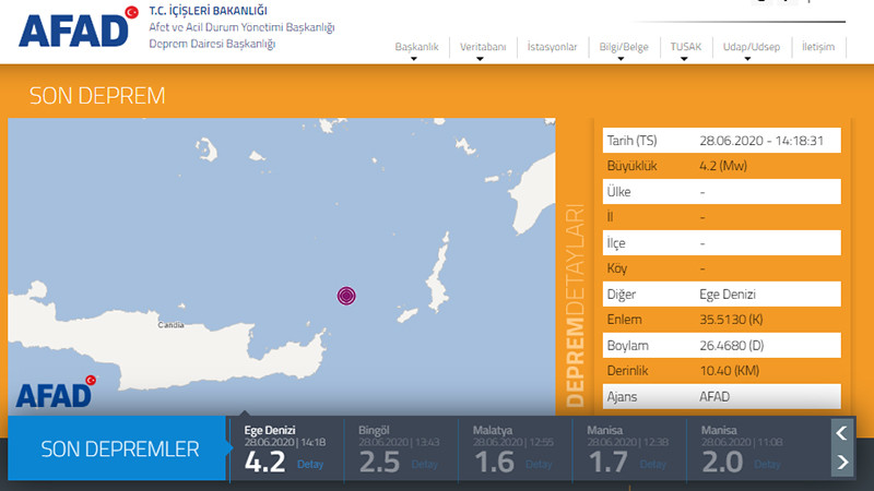 Datça'da 4.2 şiddetinde deprem! - Resim: 1