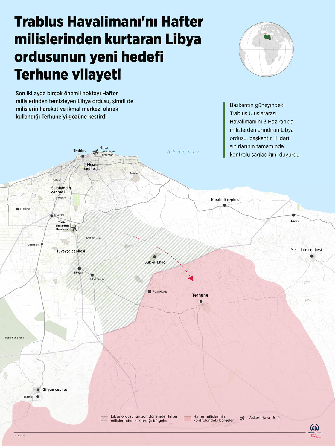 Libya ordusu, Terhune vilayet merkezini kontrol altına aldığını duyurdu - Resim: 1