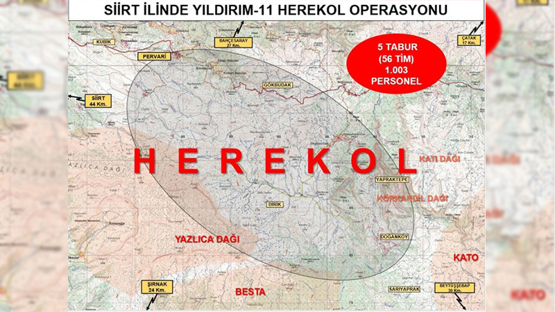 Siirt'te Yıldırım-11 Herekol Operasyonu başlatıldı - Resim: 1