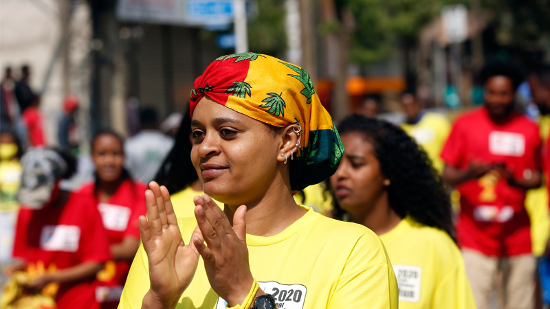 20. Büyük Etiyopya Maratonu başkent Addis Ababa'da koşuldu - Resim: 1