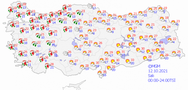 Meteoroloji saat verdi: Kuvvetli sağanak bekleniyor - Resim: 1