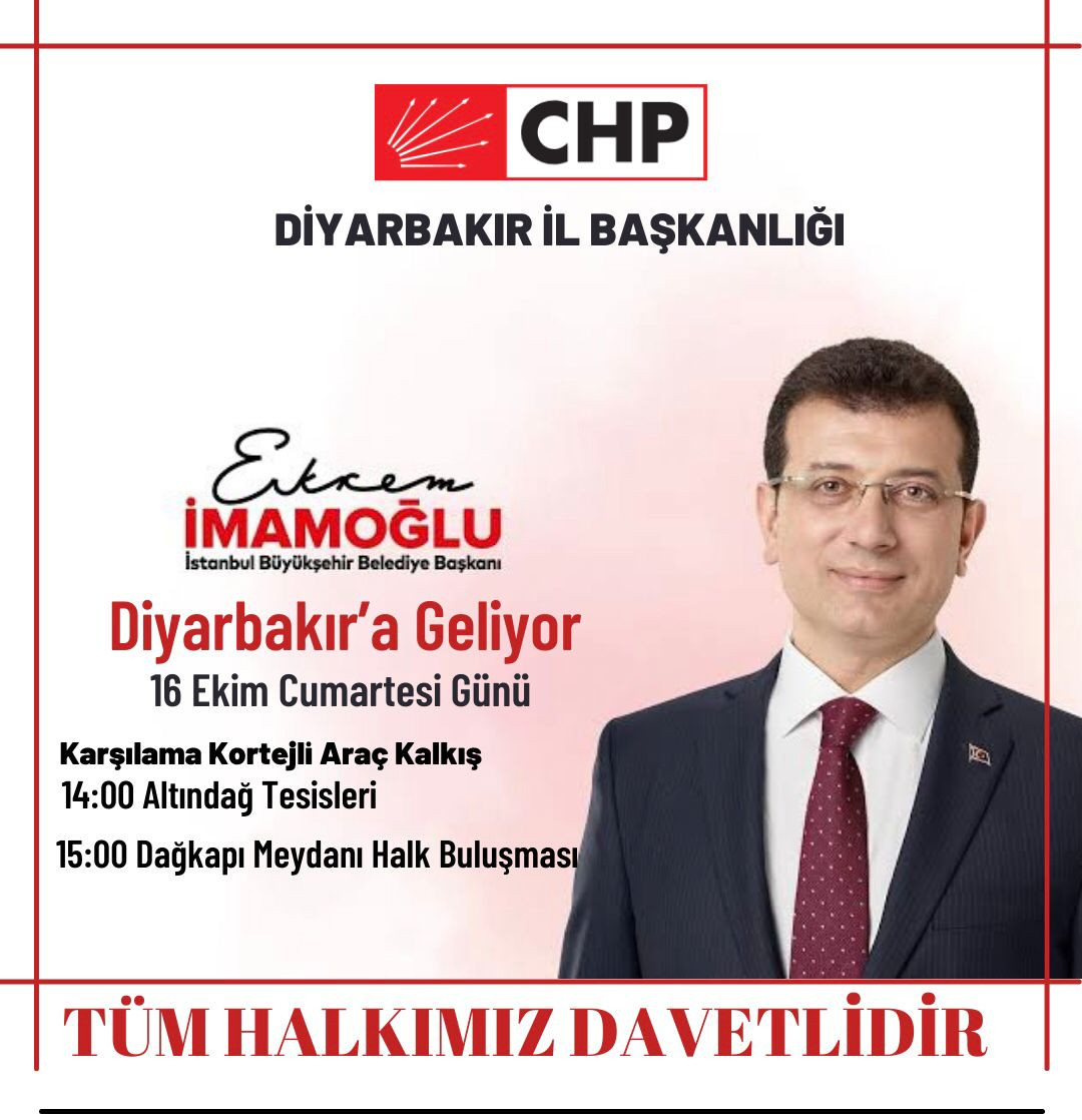 İmamoğlu'nun Diyarbakır etkinliği iptal edildi - Resim: 1