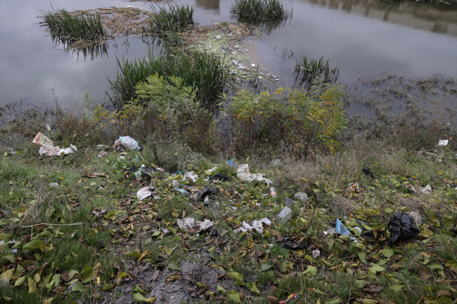 Tunca Nehri çöple doldu - Resim: 1