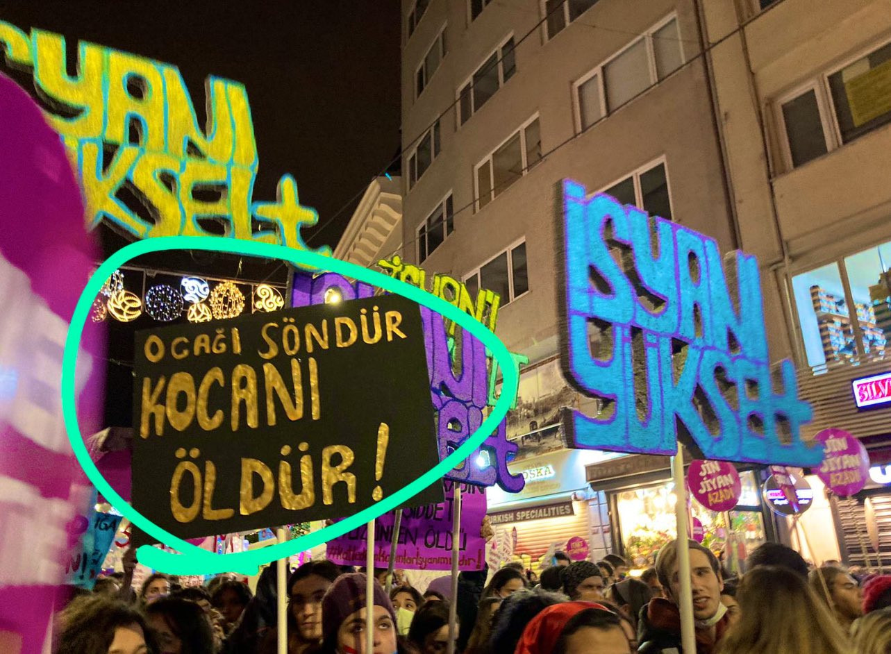 Dertleri kadına şiddet değil: İstanbul'da çürüme yürüyüşü - Resim: 2