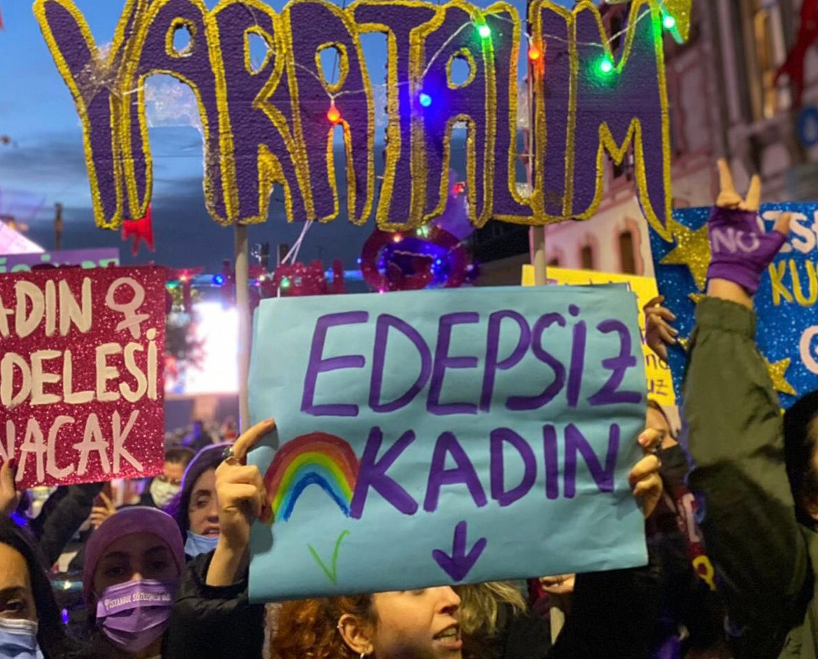 Dertleri kadına şiddet değil: İstanbul'da çürüme yürüyüşü - Resim: 3