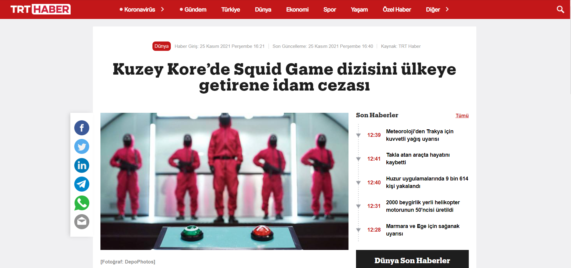 Medyanın KDHC yalanları bitmiyor: Bu sefer de Squid Game izletti diye idam edildi yalanını söylediler - Resim: 5
