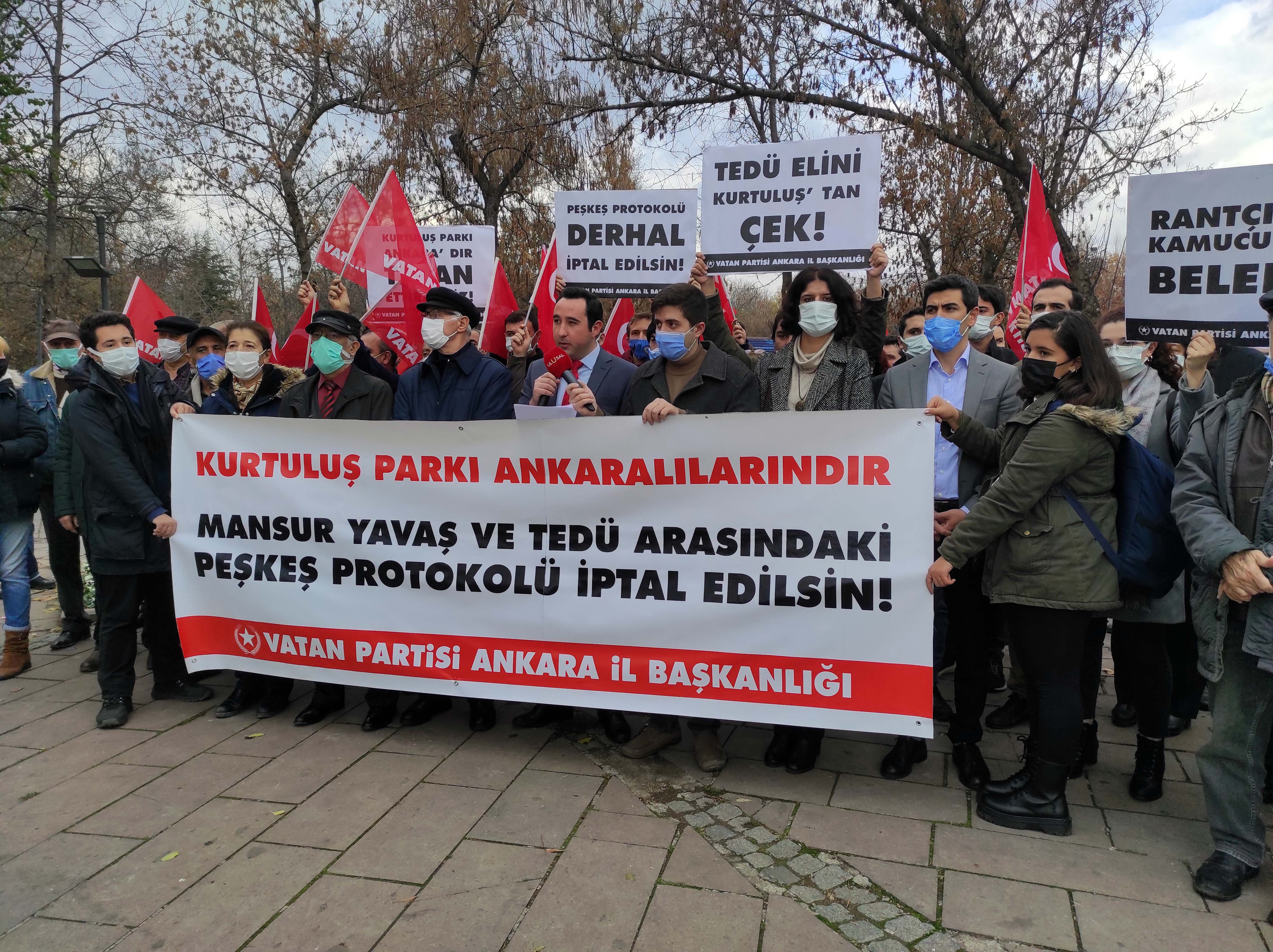 Kurtuluş Parkı protokolüne Vatan Partisi'nden tepki: Kurtuluş Parkı'nı özel kar sistemine teslim etmeyeceğiz - Resim: 1