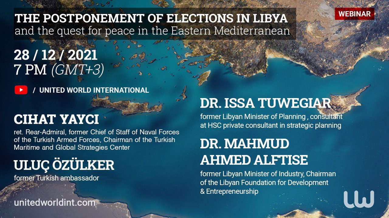 UWI’den Libya ve Doğu Akdeniz Semineri: Ülke içi ve bölgesel diyalog vurguları - Resim: 1
