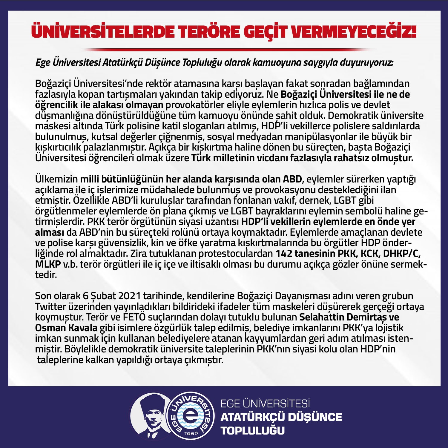 Üniversite kulüplerinden Boğaziçi provokasyonlarına tepki - Resim: 4