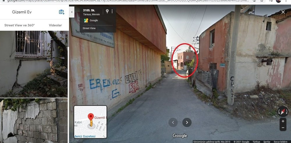 Mersin'deki 'gizemli ev' Google'ın haritalar hizmetinde işaretlendi - Resim: 3