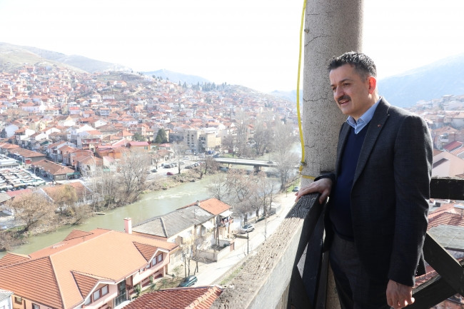 Bakan Pakdemirli, Kuzey Makedonya'daki Köprülü şehrini ziyaret etti - Resim: 1