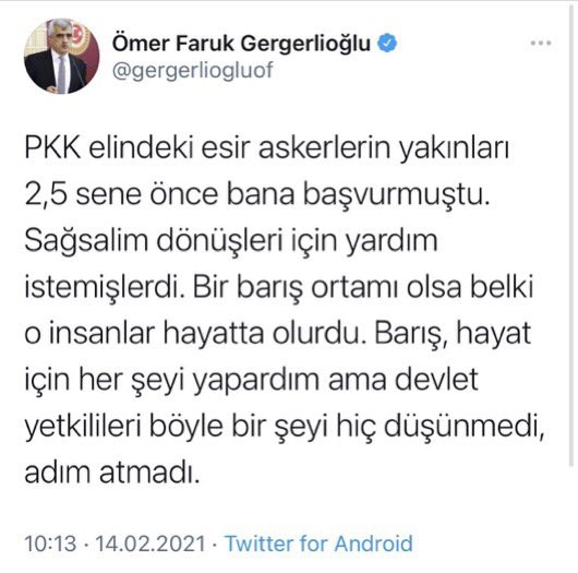 HDP'li Ömer Faruk Gergerlioğlu'nun milletvekilliği düşürüldü - Resim: 1