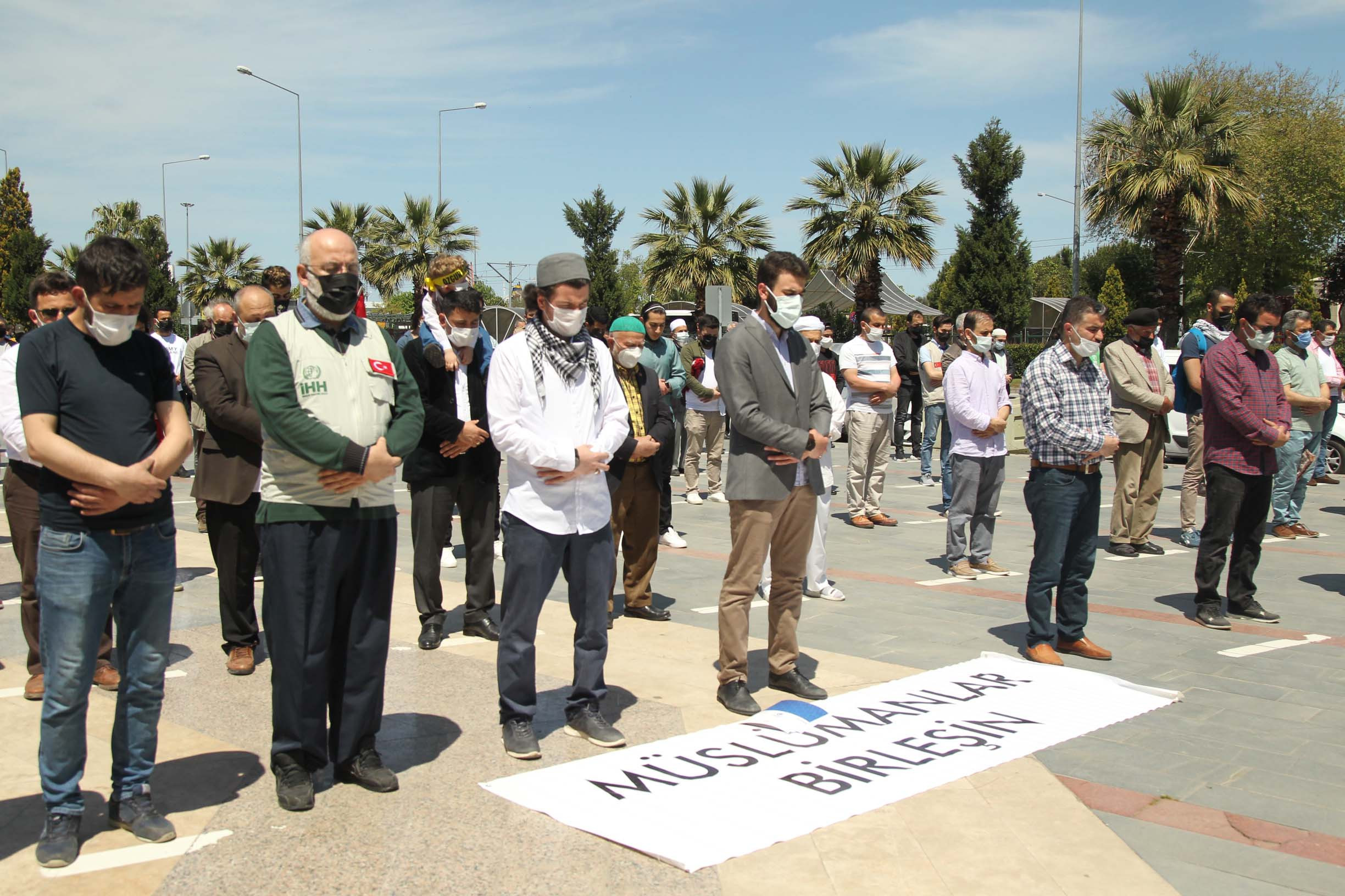 Samsun'da İsrail'in Filistin'e yönelik saldırıları protesto edildi - Resim: 1