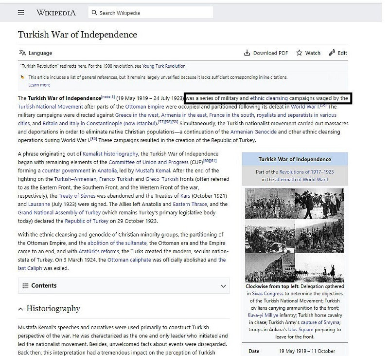 Vikipedi'de Kurtuluş Savaşımıza Alçak İftira! - Resim: 2