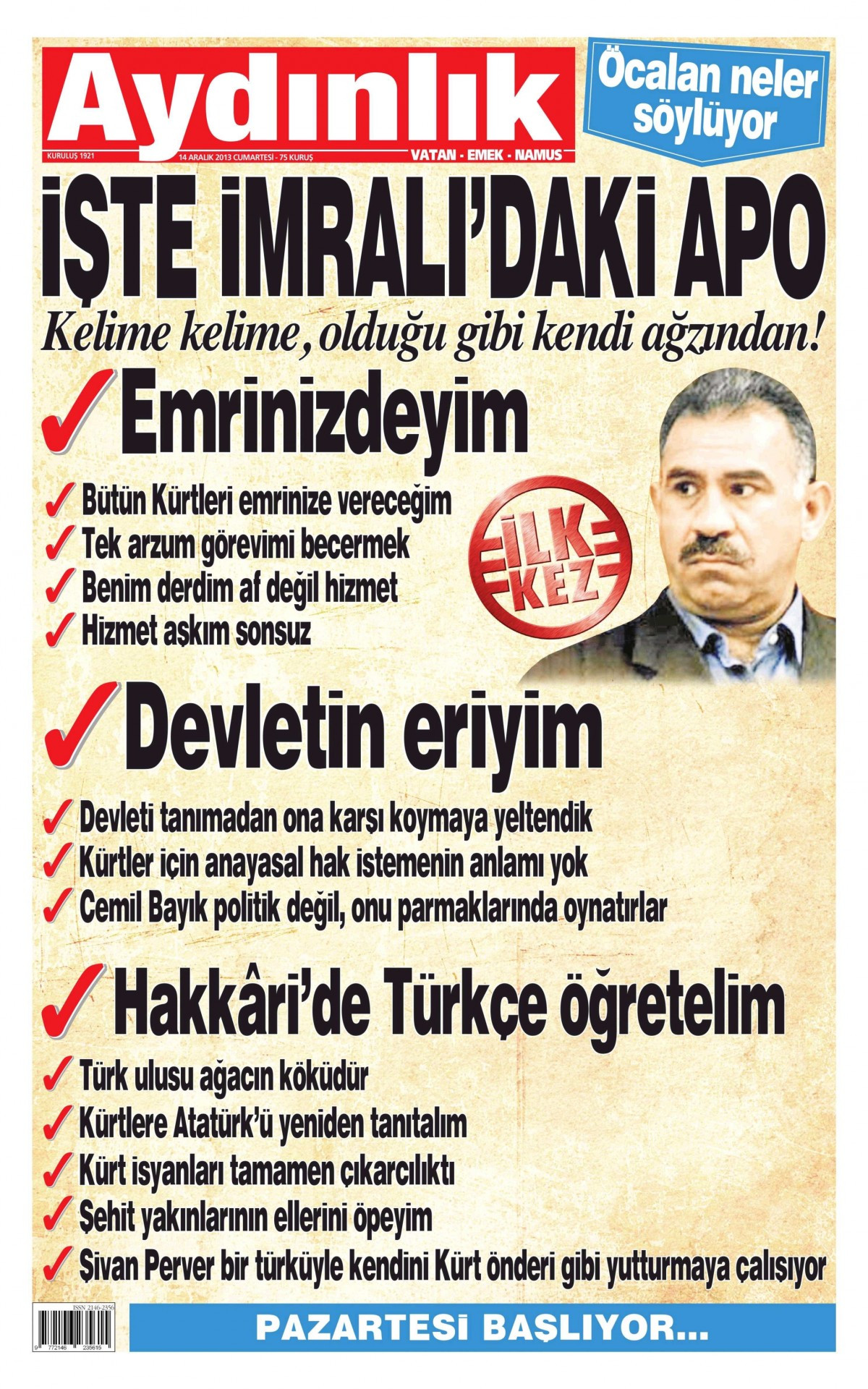 İmralı’daki Apo ‘Emrinizdeyim’ - Resim: 2