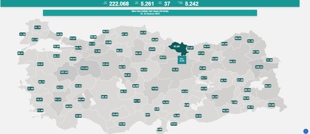 11 Temmuz koronavirüs tablosu açıklandı - Resim: 1