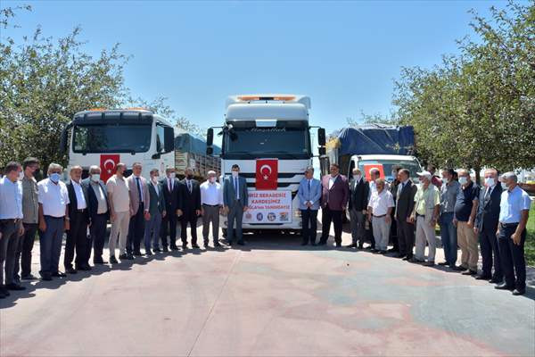 Çorum'dan Muğla'ya tonlarca hayvan yemi gönderildi - Resim: 1