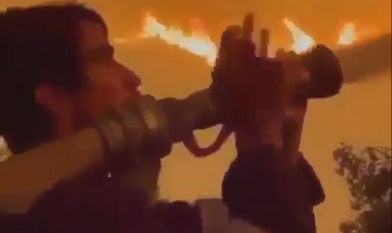 Oyuncu İbrahim Çelikkol da Milas'taki yangına müdahale ediyor - Resim: 1