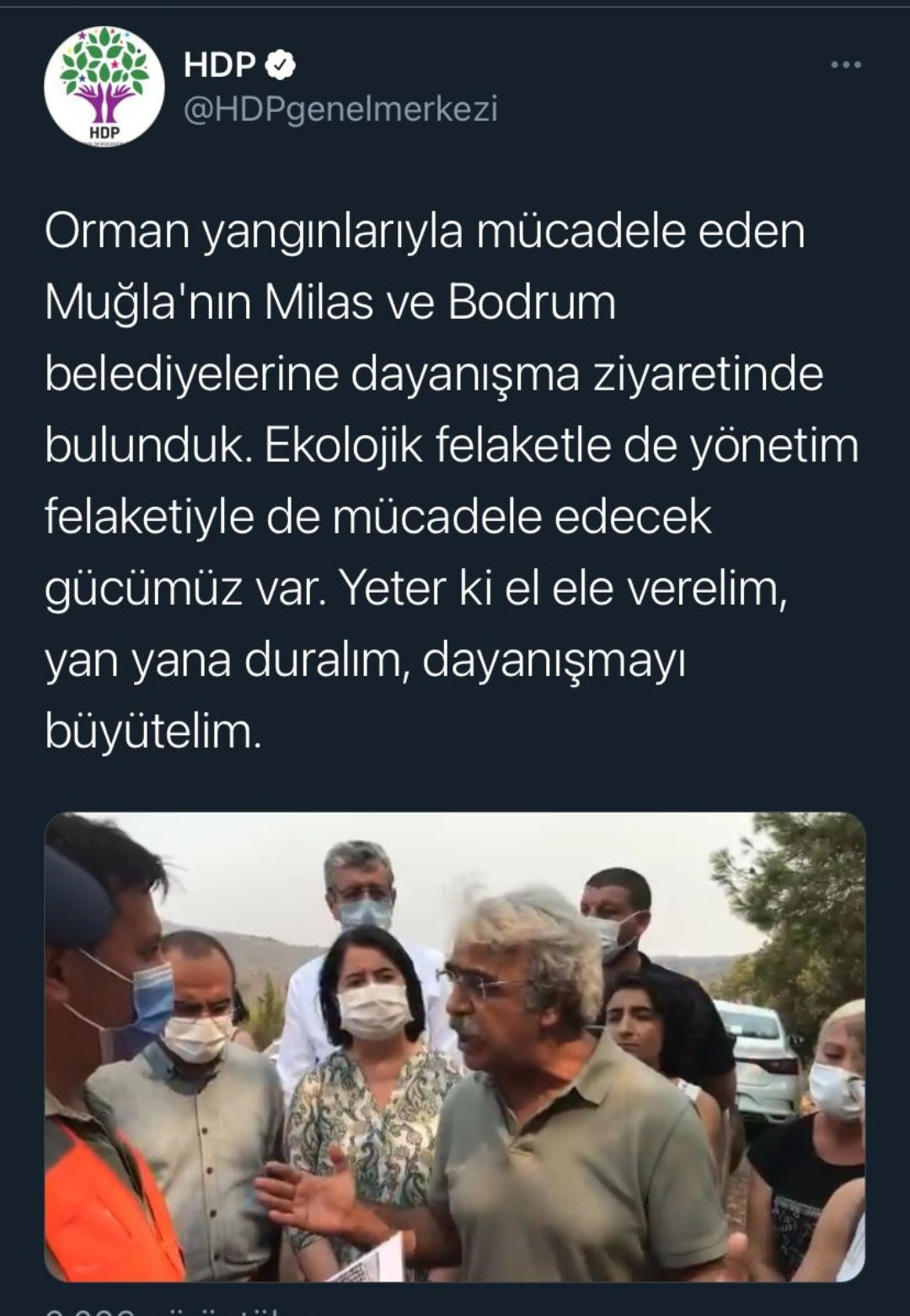 PKK'nın kolu HDP'den yangın bölgelerinde CHP'li belediyelere dikkat çeken ziyaret - Resim: 1