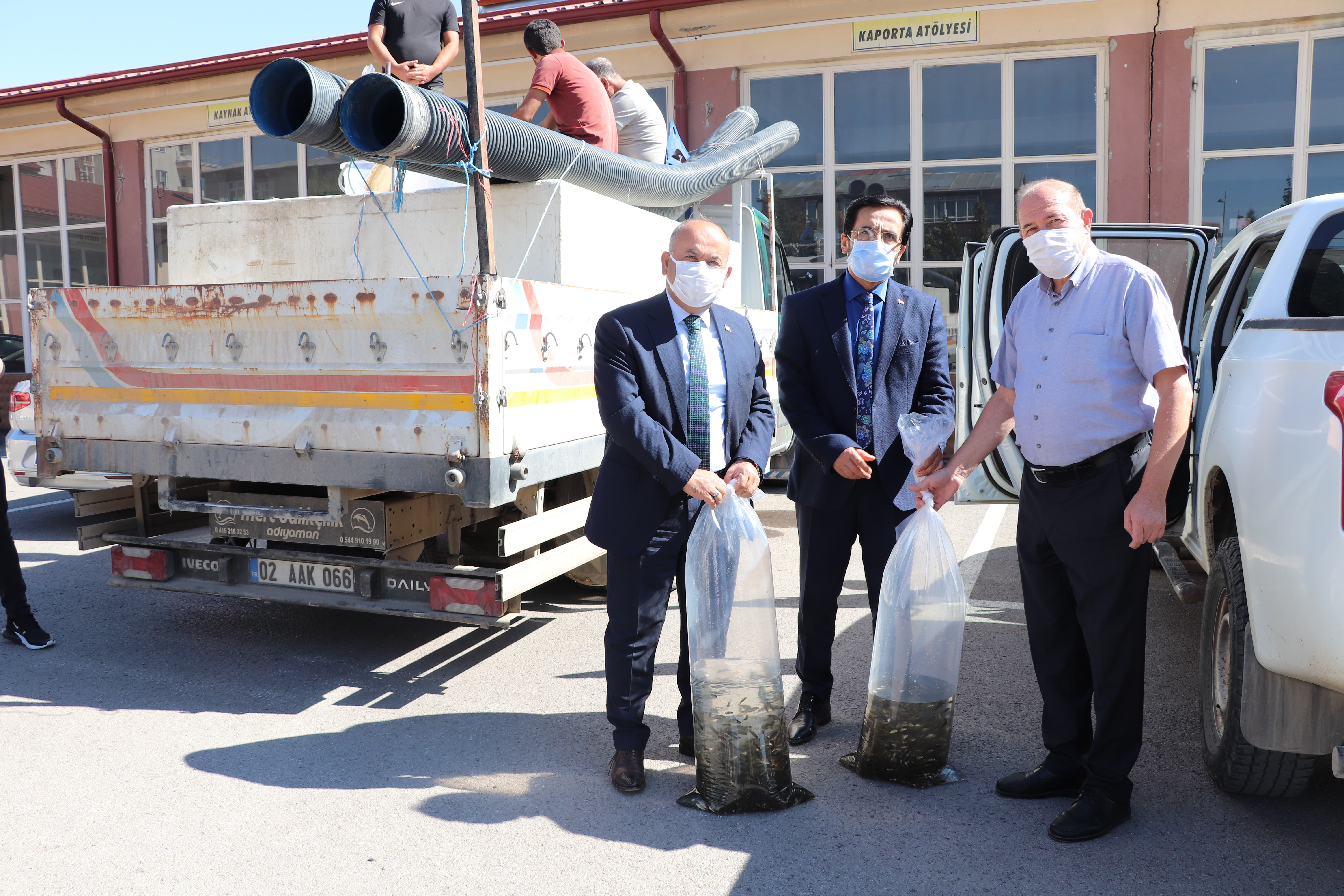 Sivas'ta göl ve göletlere binlerce sazan yavrusu bırakıldı - Resim: 1