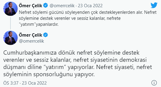 AK Parti Sözcüsü Çelik: Nefret söylemi gücünü söyleyenden çok destekleyenlerden alır - Resim: 1