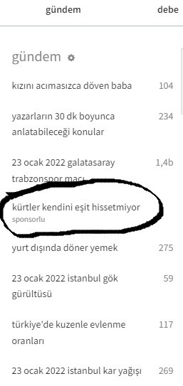 Ekşi Sözlük'te Türkiye düşmanı etiket:'Kürtler kendini eşit hissetmiyor' - Resim: 1