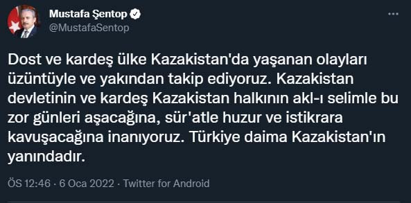 TBMM Başkanı Şentop: Türkiye daima Kazakistan'ın yanında - Resim: 1