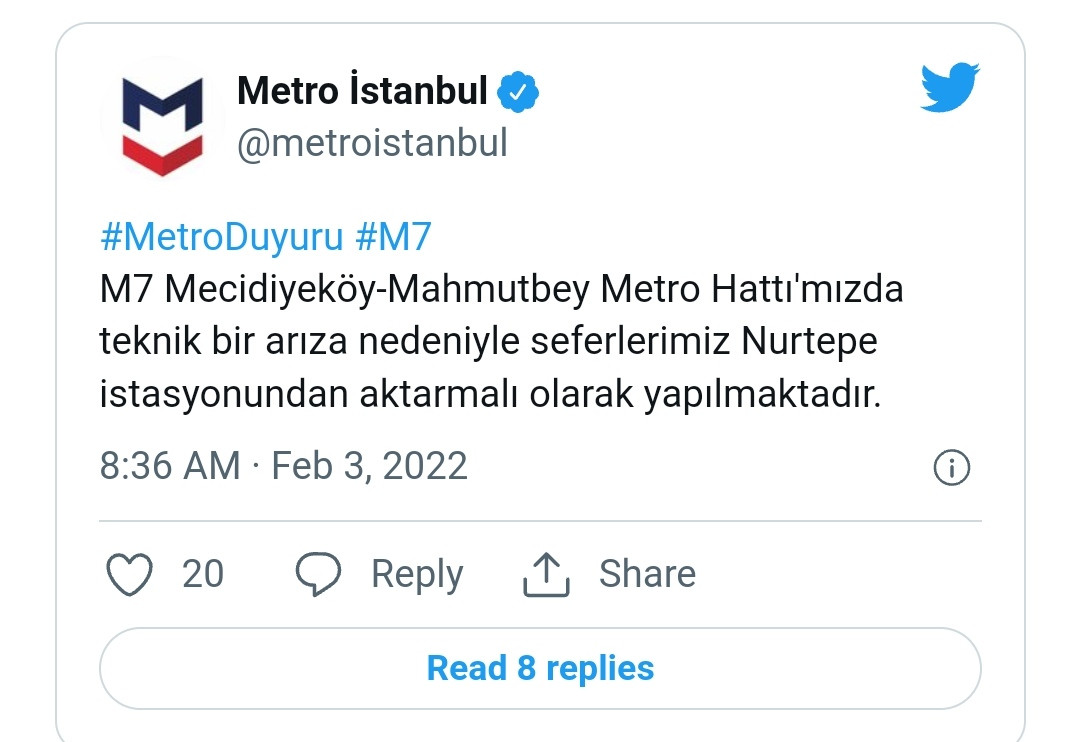 Mecidiyeköy Mahmutbey metro hattında arıza! - Resim: 1