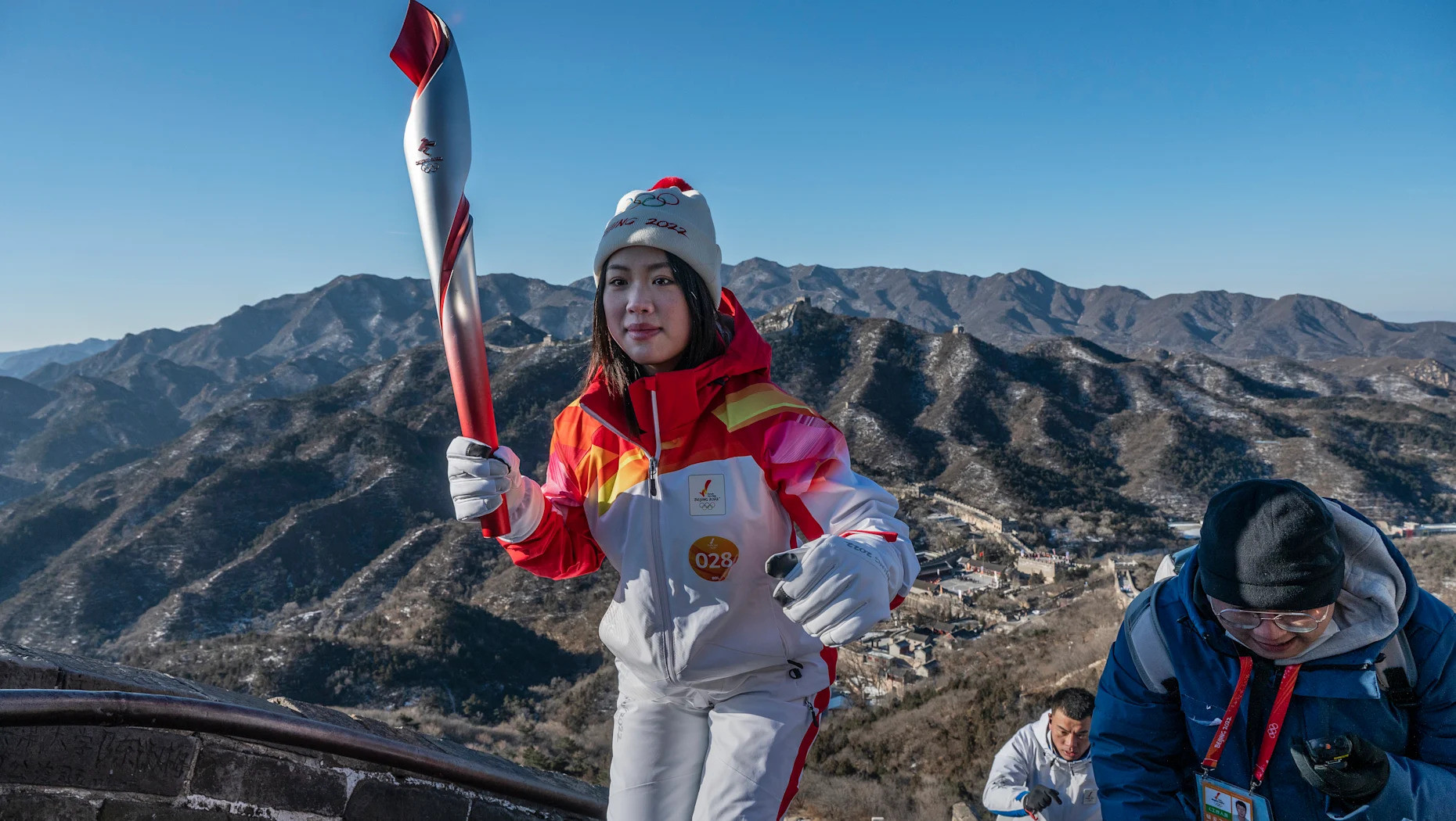 Olimpiyat meşalesi Çin Seddi'nin zirvesinde - Resim: 2