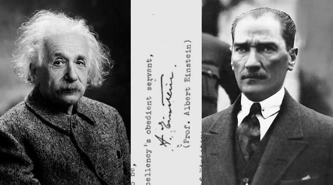 Einstein'dan Atatürk'e mektup! Dikkat çeken detay... - Resim: 1