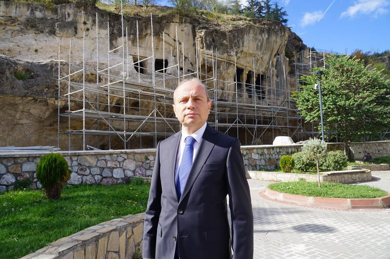 2700 yıl önce inşa edilen Evkaya Mezarları restore ediliyor - Resim: 7