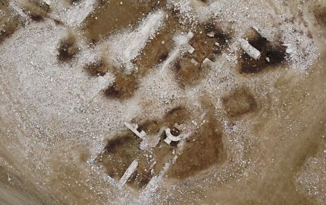 Su seviyesi düştü! Bin 500 yıllık hamam ve kilise kalıntıları ortaya çıktı - Resim: 9